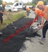 Echipele Infrastructura 5 au  intervenit pe Drumul Ghindari 