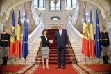 Maia Sandu în vizită Cotroceni 