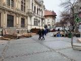 Nicușor Dan a demolat 10 chioșcuri din fața unei clădiri monument istoric: „Construcțiile erau interzise, dar legea a fost ignorată” 