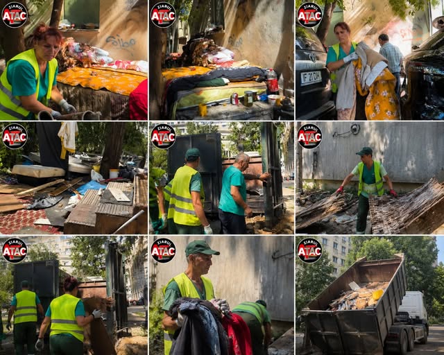 Salubrizare Sector 5 a intervenit pe strada Apolodor nr. 42, în urma sesizărilor cetățenilor