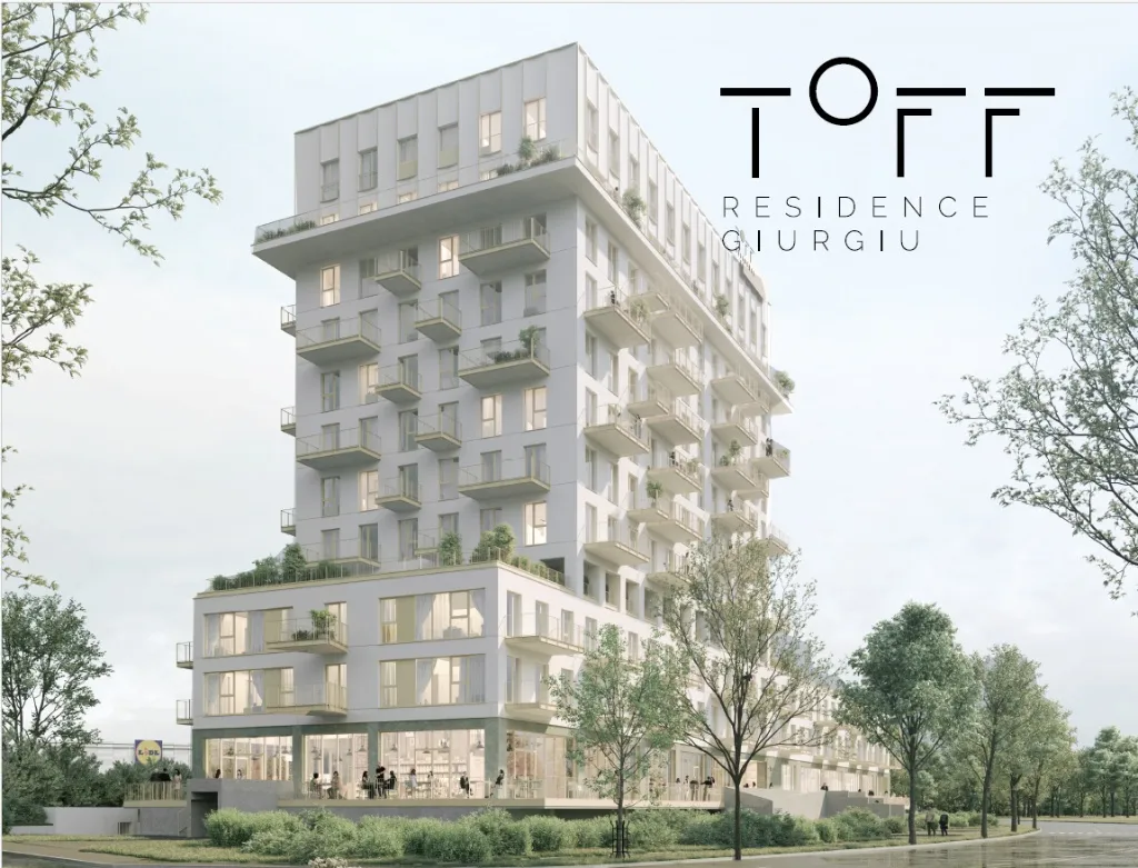 FOTO. Penthouse cu vedere la Dunăre. Grupul Altex al lui Dan Ostahie construiește cea mai înaltă clădire din Giurgiu, cu 104 apartamente premium